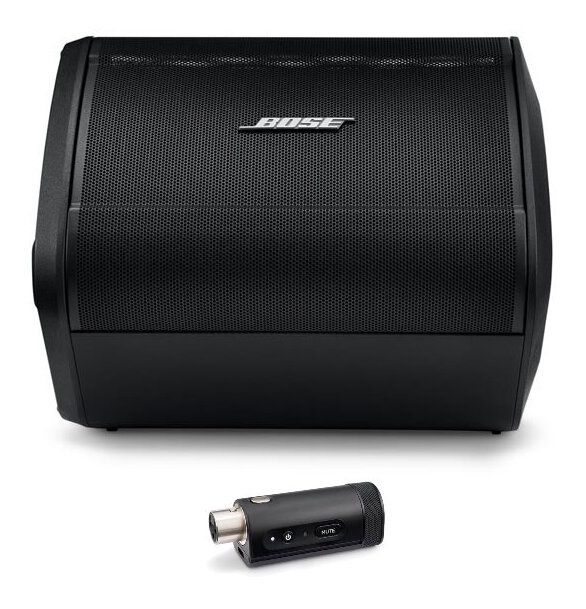 BOSE S1 PRO+ + WL M/L TRANSMITTER 3チャンネル ミキサー/Bluetooth 搭載 ワイヤレス 小型 オールインワン PA スピーカー/マイク/ライン用ワイヤレス送信機付