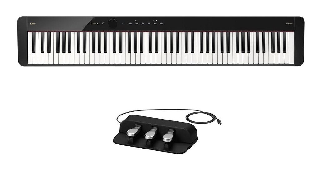 CASIO PX-S5000BK(3本ペダルユニット/SP-34付) 本格的な鍵盤タッチとモダンなデザインを兼ね備えたデジタルピアノ【送料無料】【代金引換不可】【ポイント9倍】