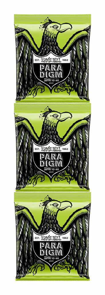 ERNIE BALL 2021 ×3 10-46 PARADIGM REGULAR SLINKY エレキギター弦【メール便発送 全国送料無料 代金引換不可】