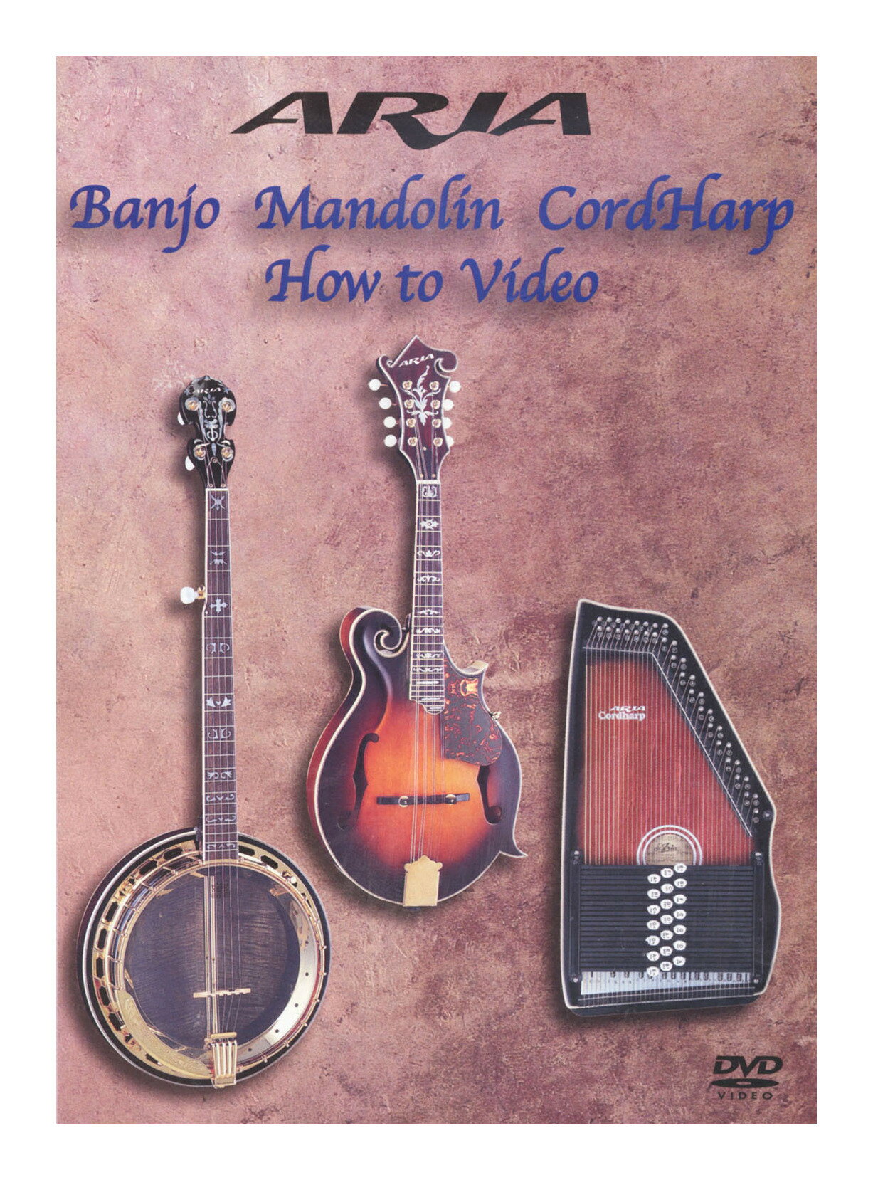 ARIA 5弦バンジョー/マンドリン/コードハープ入門 教則DVD Banjo Mandolin Cord Harp How to Video【メール便発送・全国送料無料・代金引換不可】