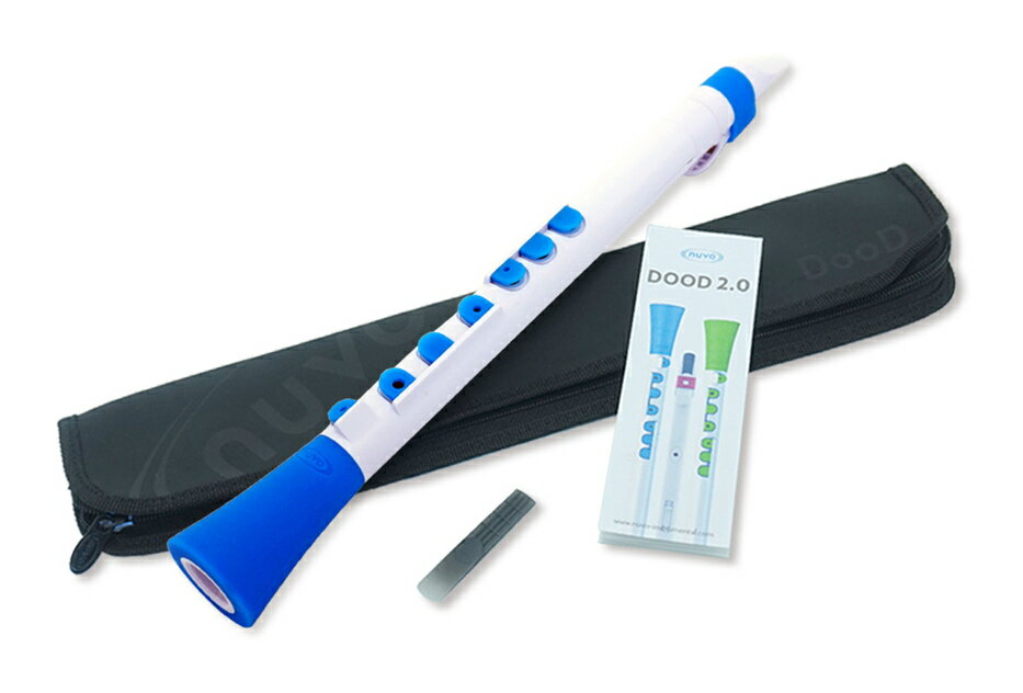 NUVO N430DWBL DooD ホワイト/ブルー リコーダー感覚 クラリネット/サックス プラスティック製 管楽器【送料無料】