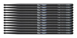 【ドラムスティック ×6ペア】パール Pearl 110ABC オーク ドラムスティック ブラックラッカーフィニッシュ [14.5x398]【送料無料】