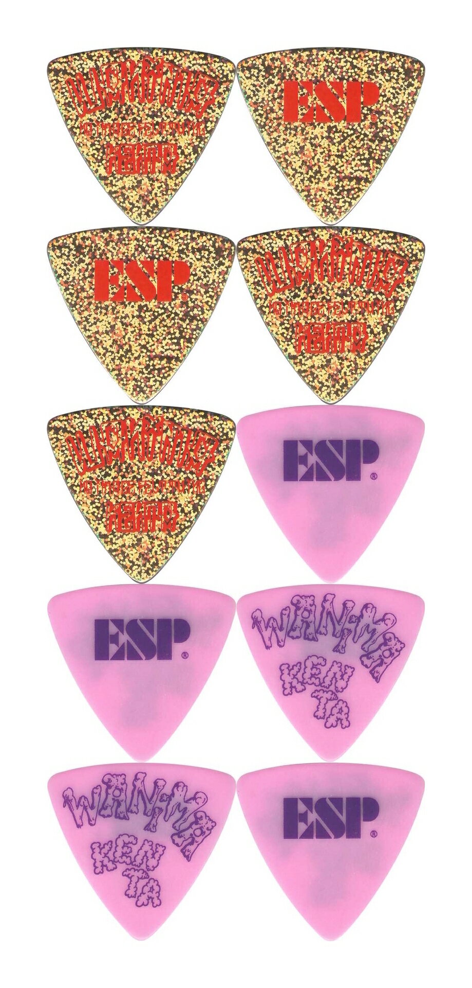 【2色各5枚 計10枚セット】ESP PA-WK10-5 (SPG) + PA-WK10-6 (PI) WANIMA KENTA ピック【ポイント5倍】【メール便発送・全国送料無料・..