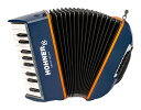 HOHNER XS ピアノキー Dark Blue 21鍵 アコーディオン ダークブルー & オレンジ【送料無料】