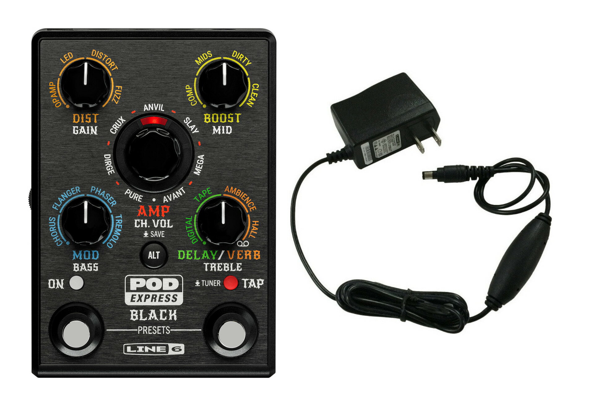 LINE6 POD EXPRESS Guitar DCアダプター付 LINE6 POD EXPRESS Guitar DCケーブル付き(楽天市場】line6 dc