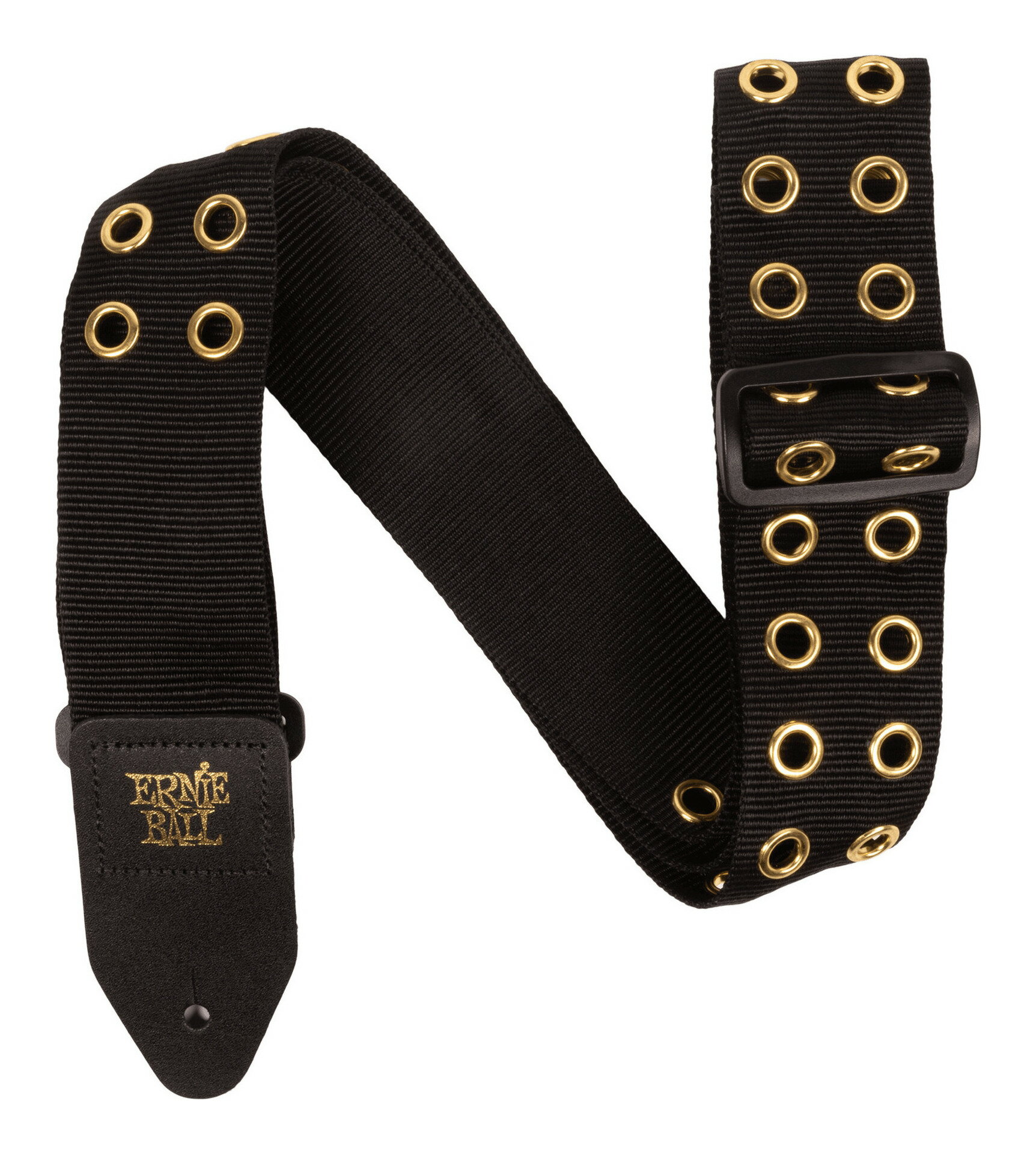 Straps - ERNIE BALL 5398 Hole Lotta Metal Gold プレミアム ギター ストラップ【送料無料】