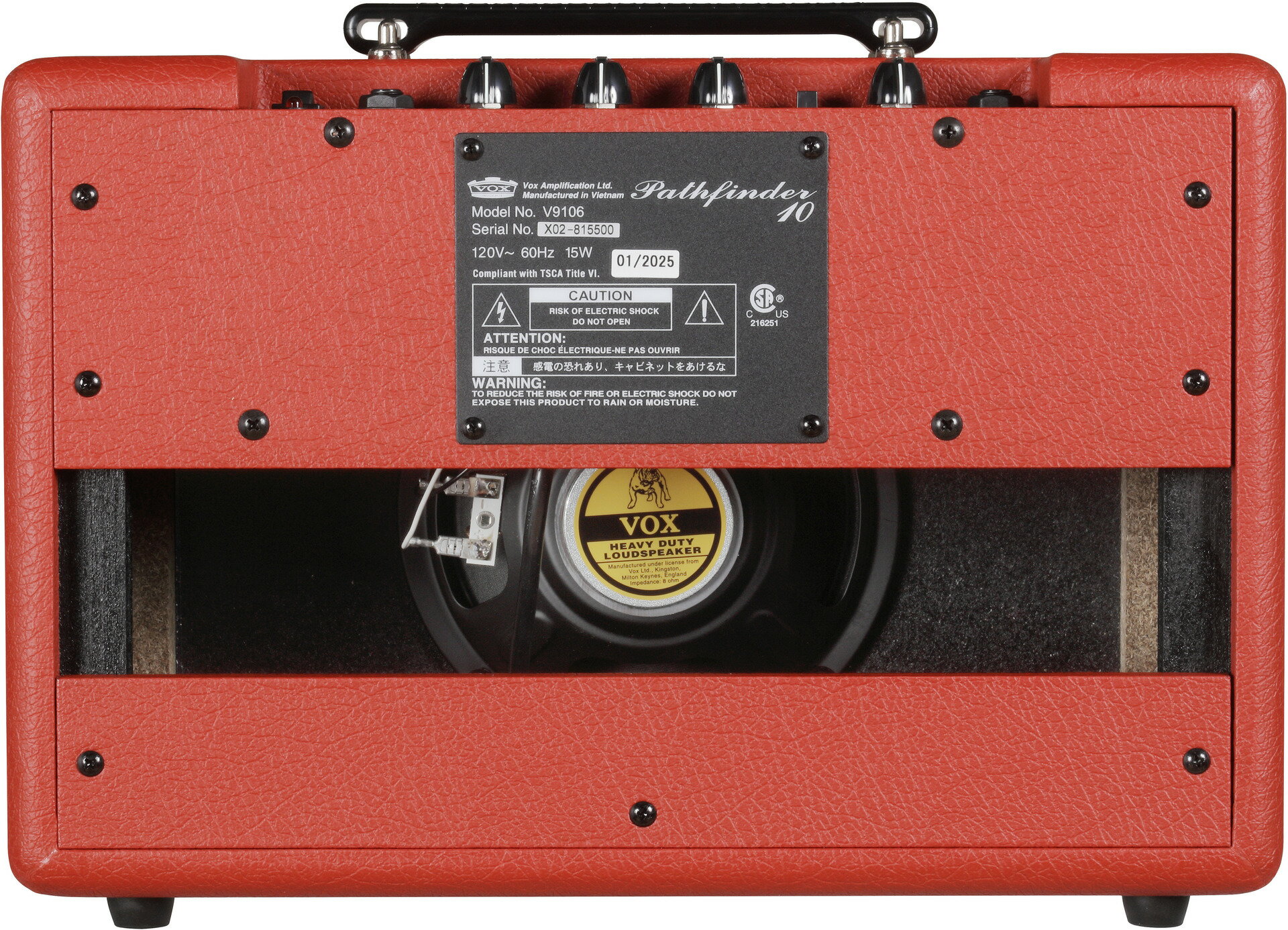 VOX Pathfinder10-RD/VOX3mシールド付 レッド Red ギターアンプ/限定カラー【送料無料】