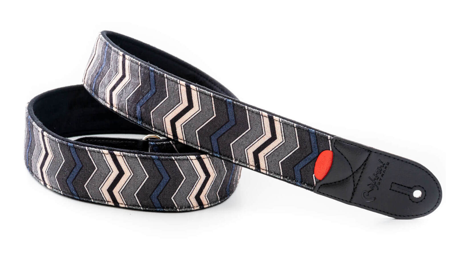 RightOn! STRAPS ZIGGY Black ギター ベース ストラップ【送料無料】【ポイント5倍】