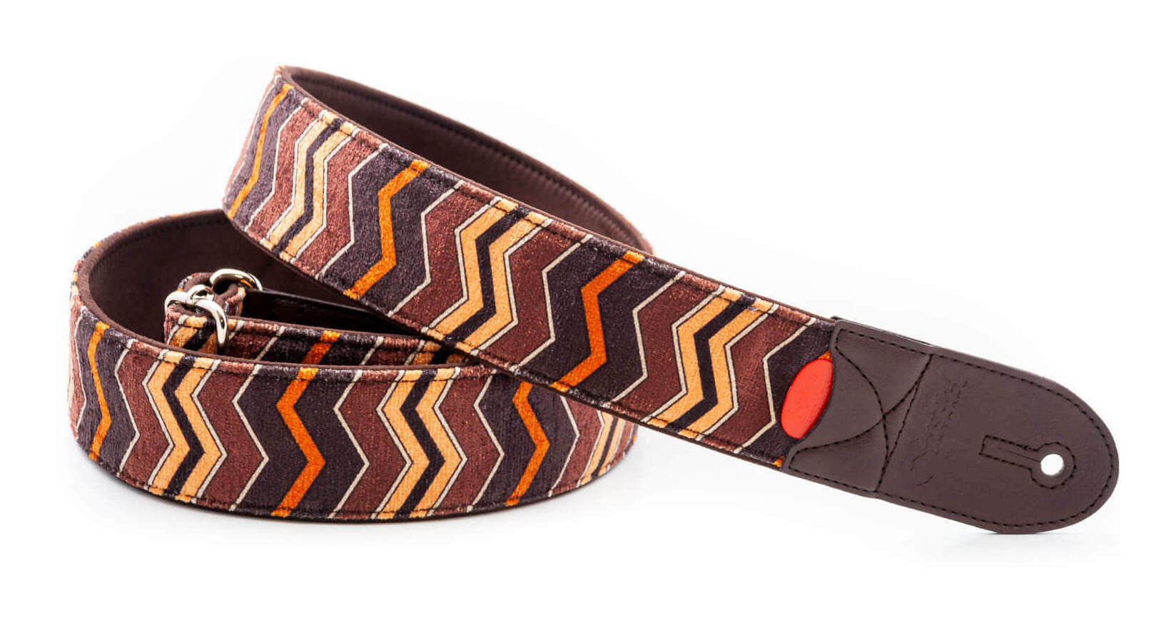 RightOn! STRAPS ZIGGY Brown ギター ベース ストラップ【送料無料】【ポイント5倍】