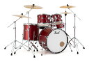 Pearl RS525SCWN/C-2CSN #747 マット レッド ROADSHOWシリーズ 2クラッシュシンバル仕様 ドラムセット/限定カラー【送料無料】...