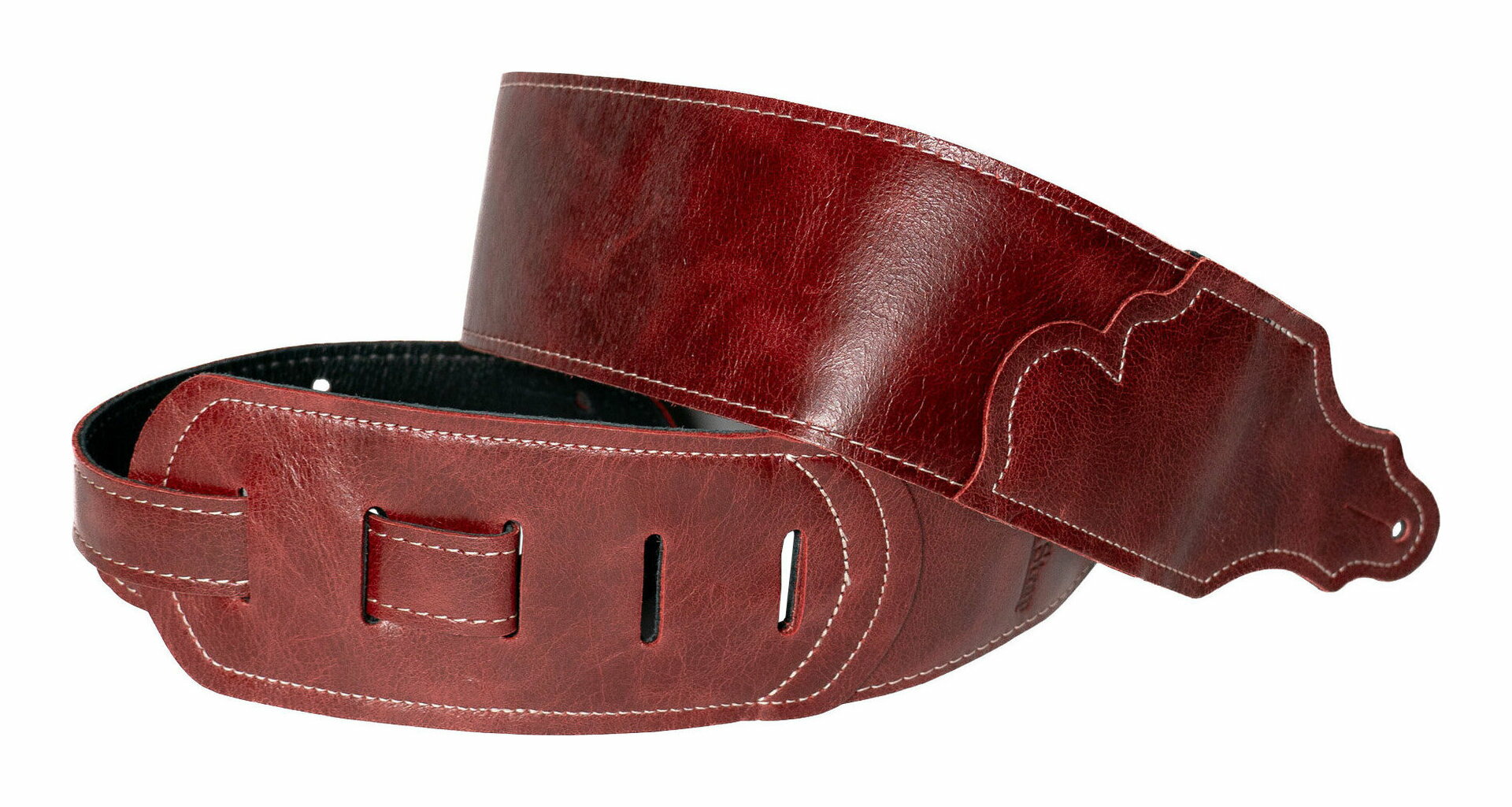 Franklin FSW-JH-OX Oxblood 本革 ギターストラップ レザー ストラップ Jackson Hole Aged Leather Guitar Strap【送料無料】