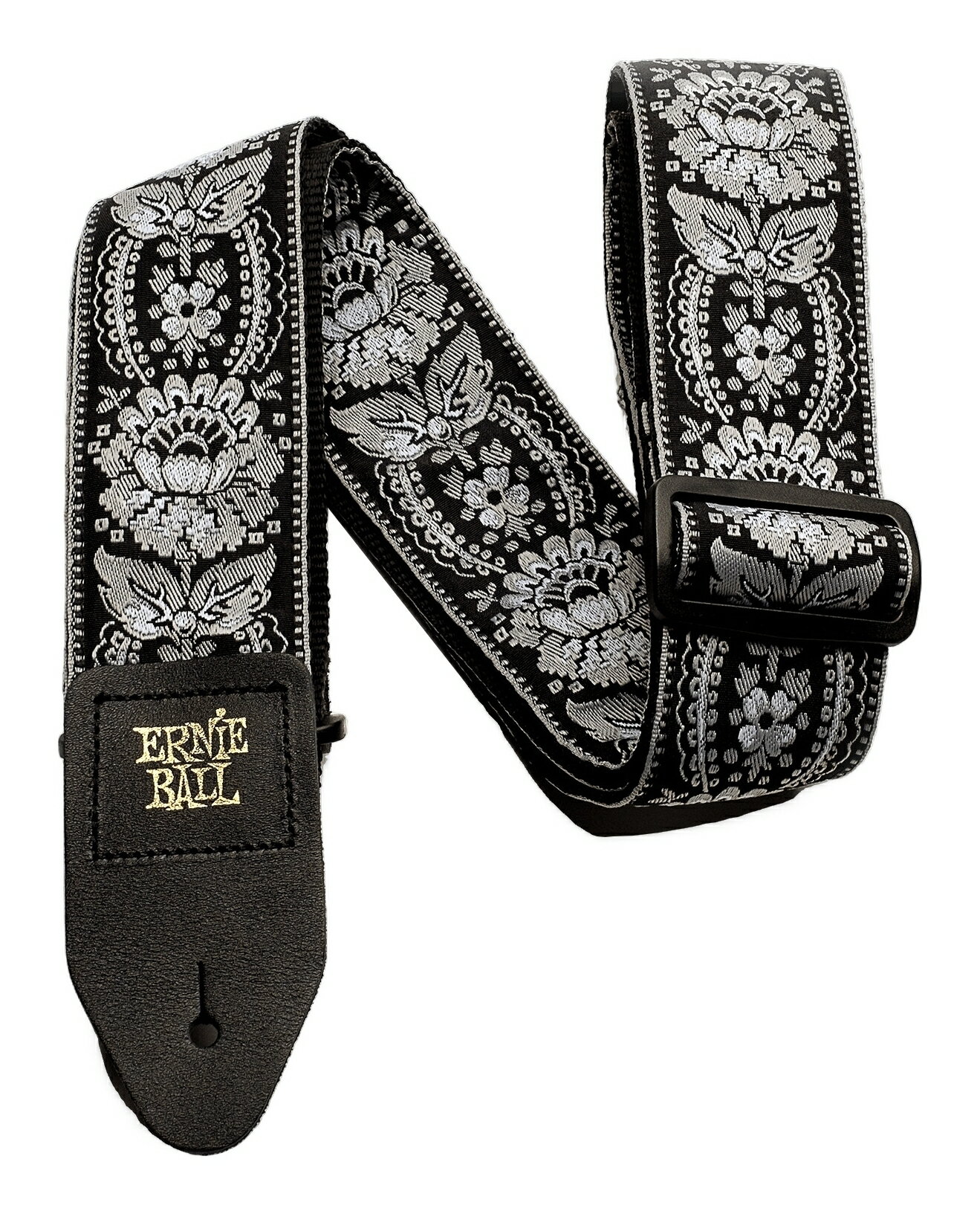 ※画像は撮影用商品のため、お届けの際の商品とは異なります。【ゆうパケット発送】・お問い合わせ番号による郵便追跡サービスがご利用いただけます。※一部定形外郵便発送商品には追跡サービスはございません。・お届けは郵便受けへの投函で完了となります。・日付・時間帯指定はお受けできません。・お届けまで2～5日ほどかかります(お届け地域により異なります)。・繁忙期やお届け地域によっては10日前後かかる場合がございます。・配達の遅延・紛失または破損した場合の補償はございません。・郵便受けに入らないサイズの商品は持ち戻りになる場合がございます。伸びにくく丈夫なポリプロピレンにジャカード織の生地を縫い合わせたストラップです。ポリプロピレンはベストセラー・モデル「POLYPROTMストラップ」と同じ素材でその耐久性は折り紙つきです。さらに、エンドピンを掛けるストラップ・エンドには丈夫なブラック・レザーを採用しています。ジャカード織りならではのスタイリッシュなデザインです。・長さは約1,041mm～約1,828mm、幅は約50mm