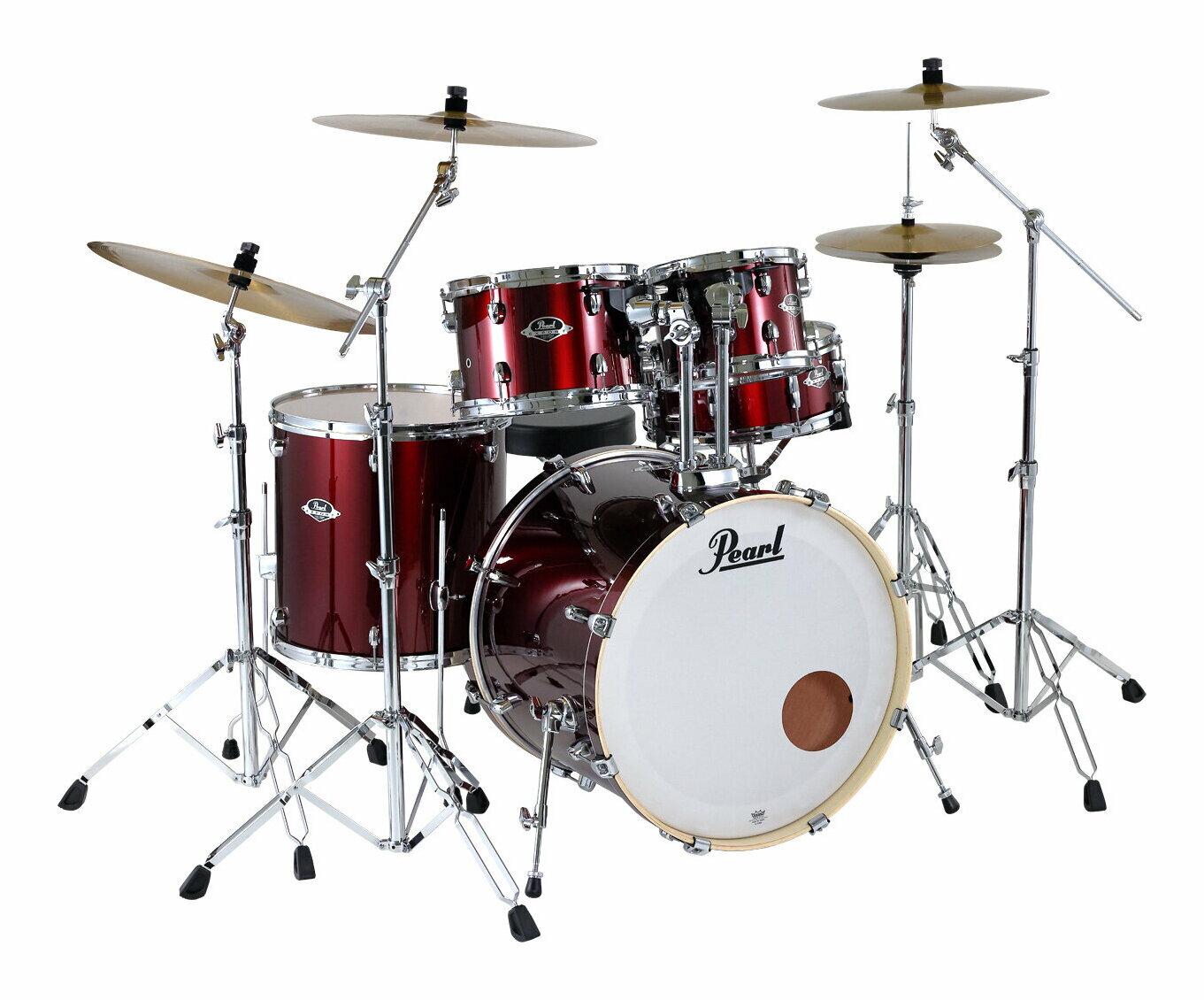 Pearl EXX725S/C-2CSNN No.760/バーガンディ Exportシリーズ ドラムセット 2シンバル仕様【送料無料】