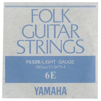 ヤマハ YAMAHA FS-526 ×6 フォーク弦/ライト/6弦 ×6(FS526)【6弦 ×6本】【メール便発送・全国送料無料・代金引換不可】