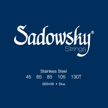 【ポイント2倍】【メール便発送・全国送料無料・代金引換不可】Sadowsky SBS45B Blue [45-130] ステンレス 5弦ベース弦 【smtb-TK】