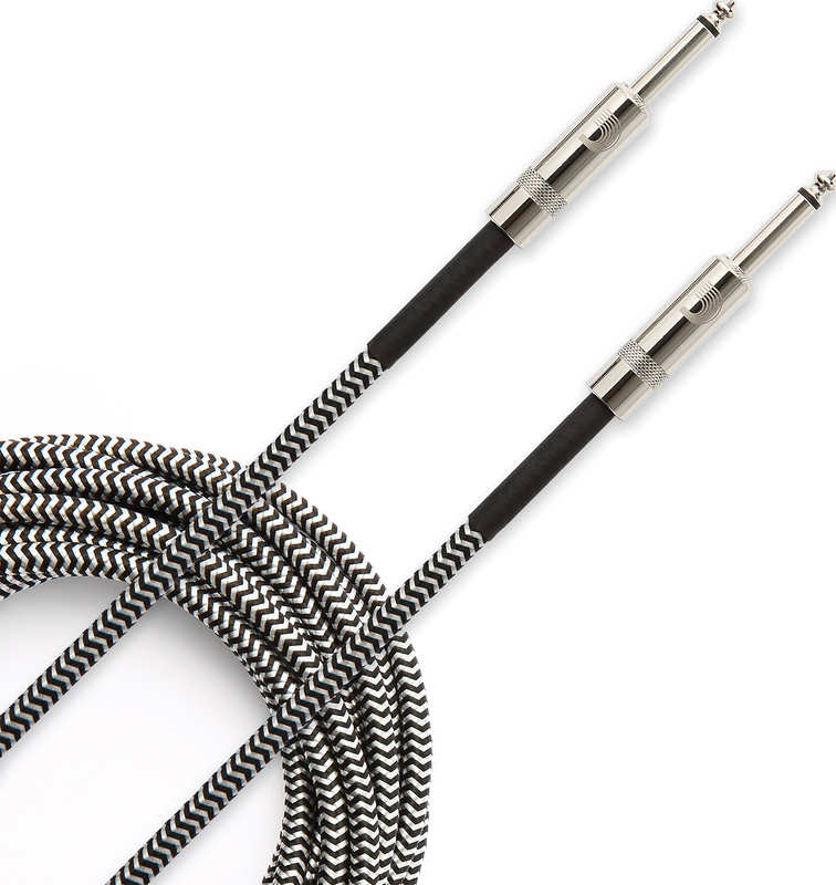 DAddario PW-BG-15BG [4.6m S/S] Custom Series Braided Instrument Cables  ֥ OK̵