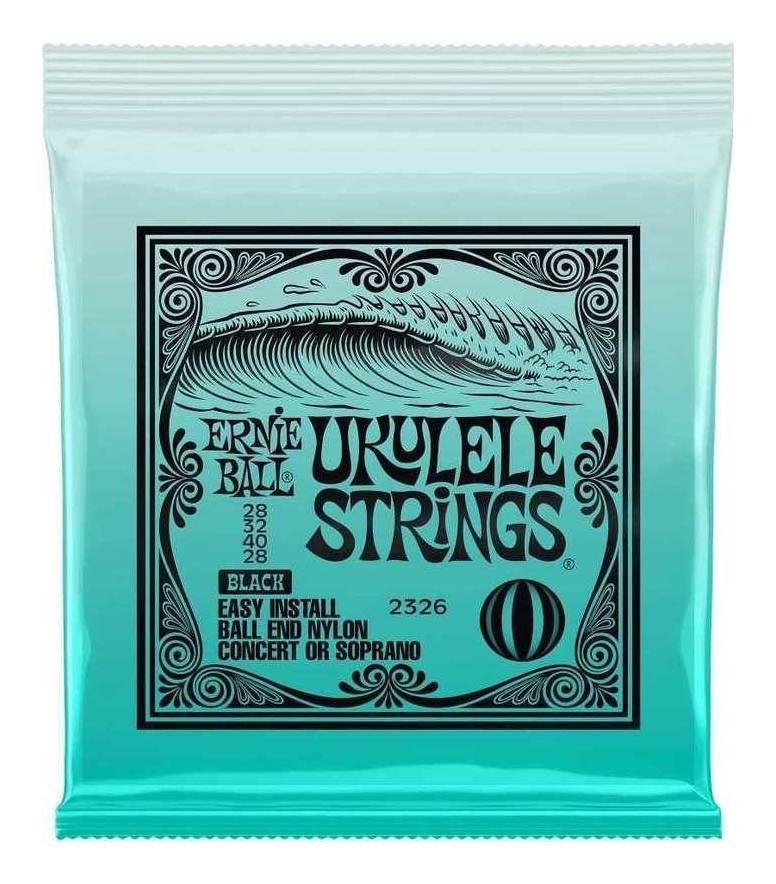 ERNIE BALL 2326 ×1 ブラック・ナイロン ボールエンド ウクレレ弦【メール便発送・全国送料無料・代金引換不可】