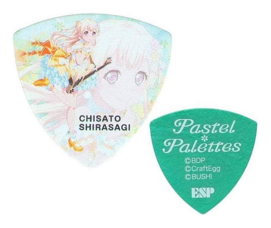 ESP×バンドリ! BanG Dream! ガールズバンドパーティ! GBP CHISATO PASTEL PALETTES 3 白鷺千聖/10枚セット ギター ピック 第3弾【メール便発送・全国送料無料・代金引換不可】