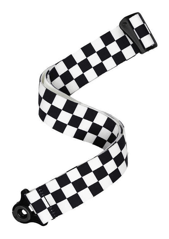 D’Addario 50BAL13 Checkerboard オート ロック ギター ストラップ【送料無料】
