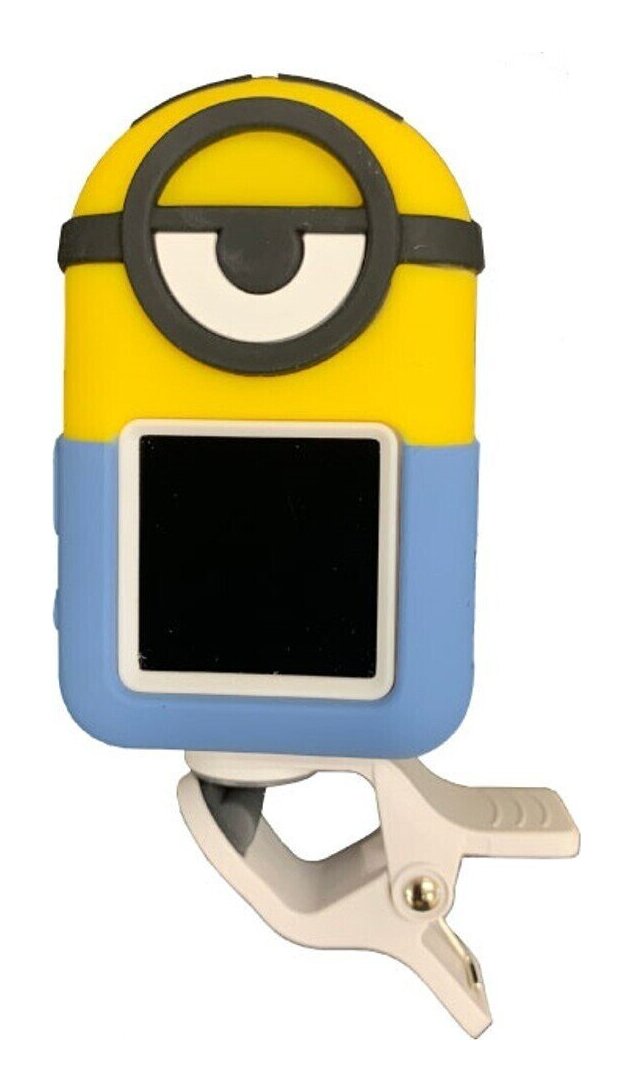 ★商品の説明★Minionsミニオンズのキャラクター、スチュアートをモチーフにした充電式クロマチック・クリップチューナー。ウクレレ/ ギター/ ベース/ バイオリンに対応。