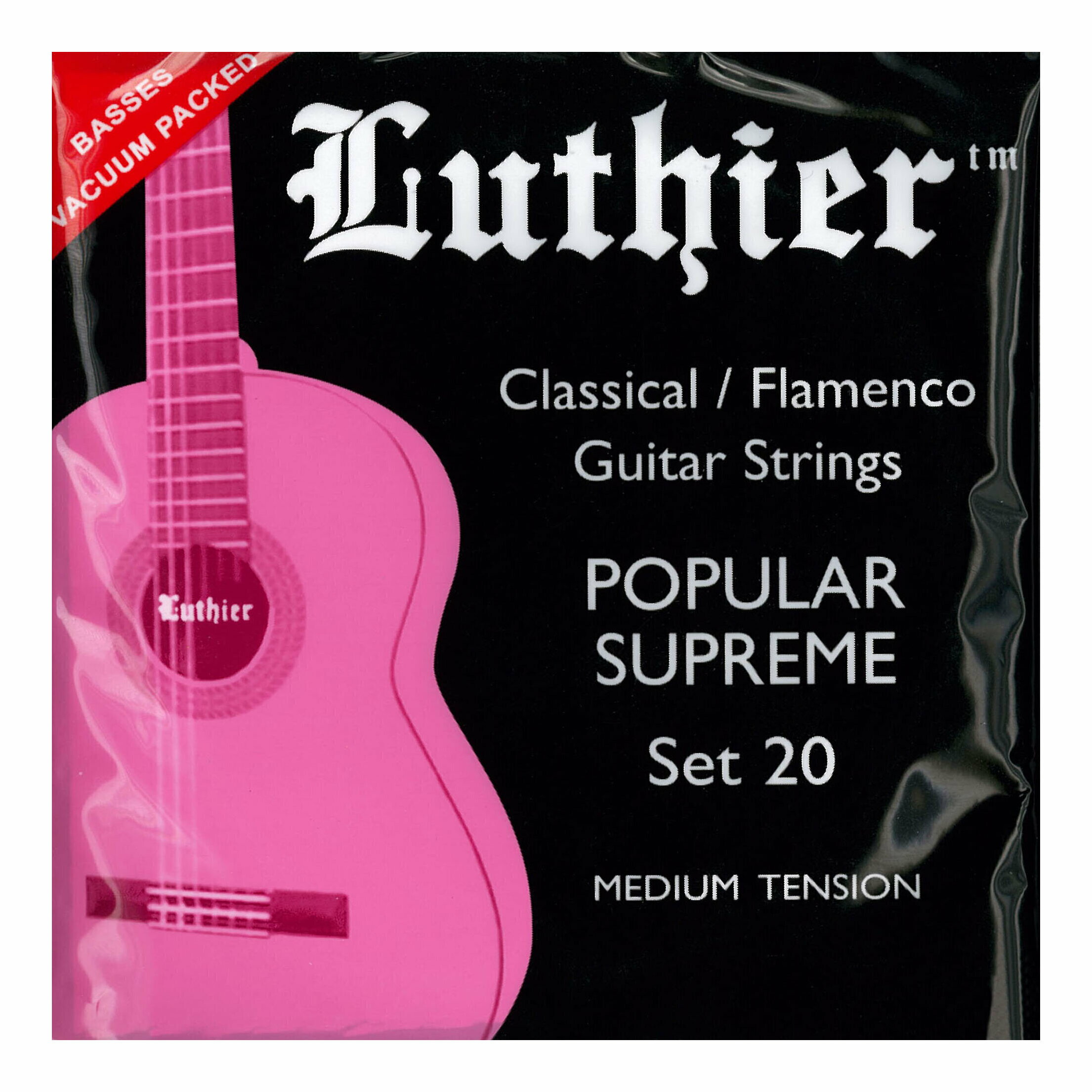 Luthier LU-20 ×1 クラシックギター / フラメンコギター 用 弦 MEDIUM TENSION【メール便発送 全国送料無料 代金引換不可】【ポイント2倍】
