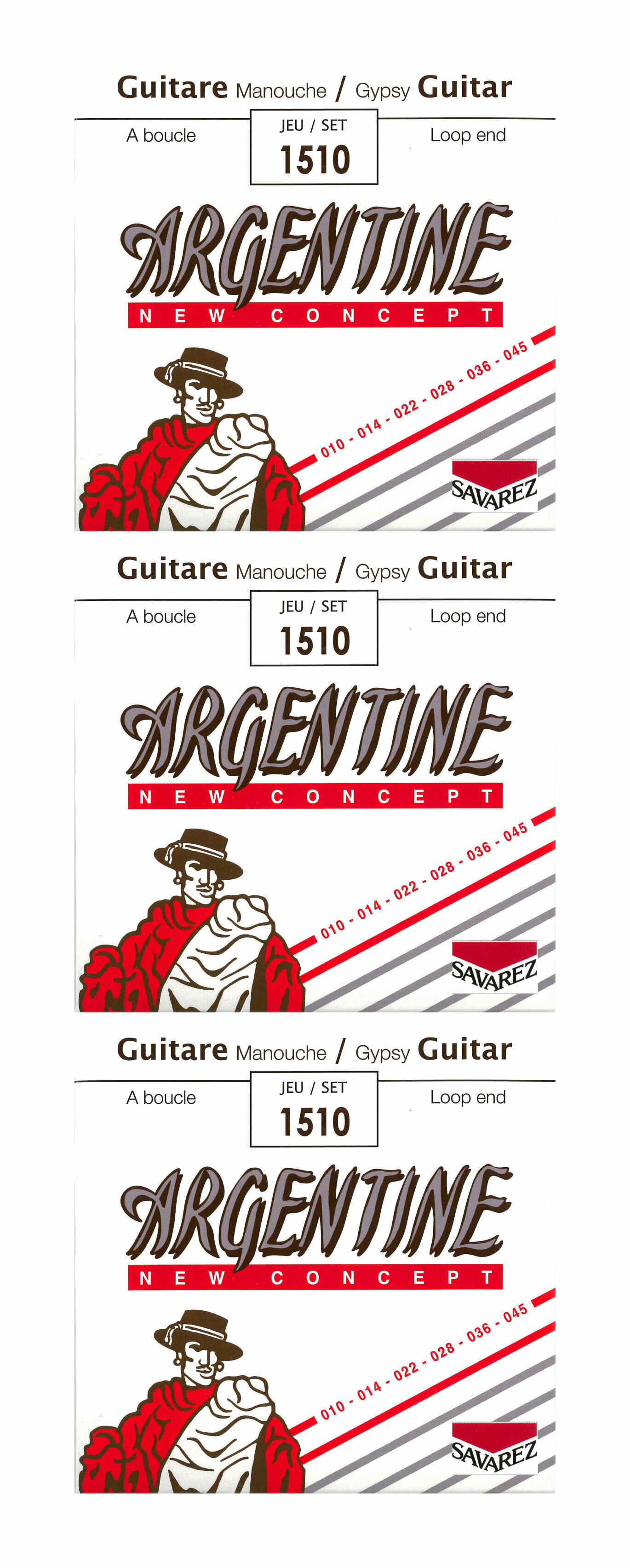 【弦 ×3セット】サバレス SAVAREZ 1510 ×3セット ジャンゴ・ラインハルト【メール便発送・全国送料無料・代金引換不可】