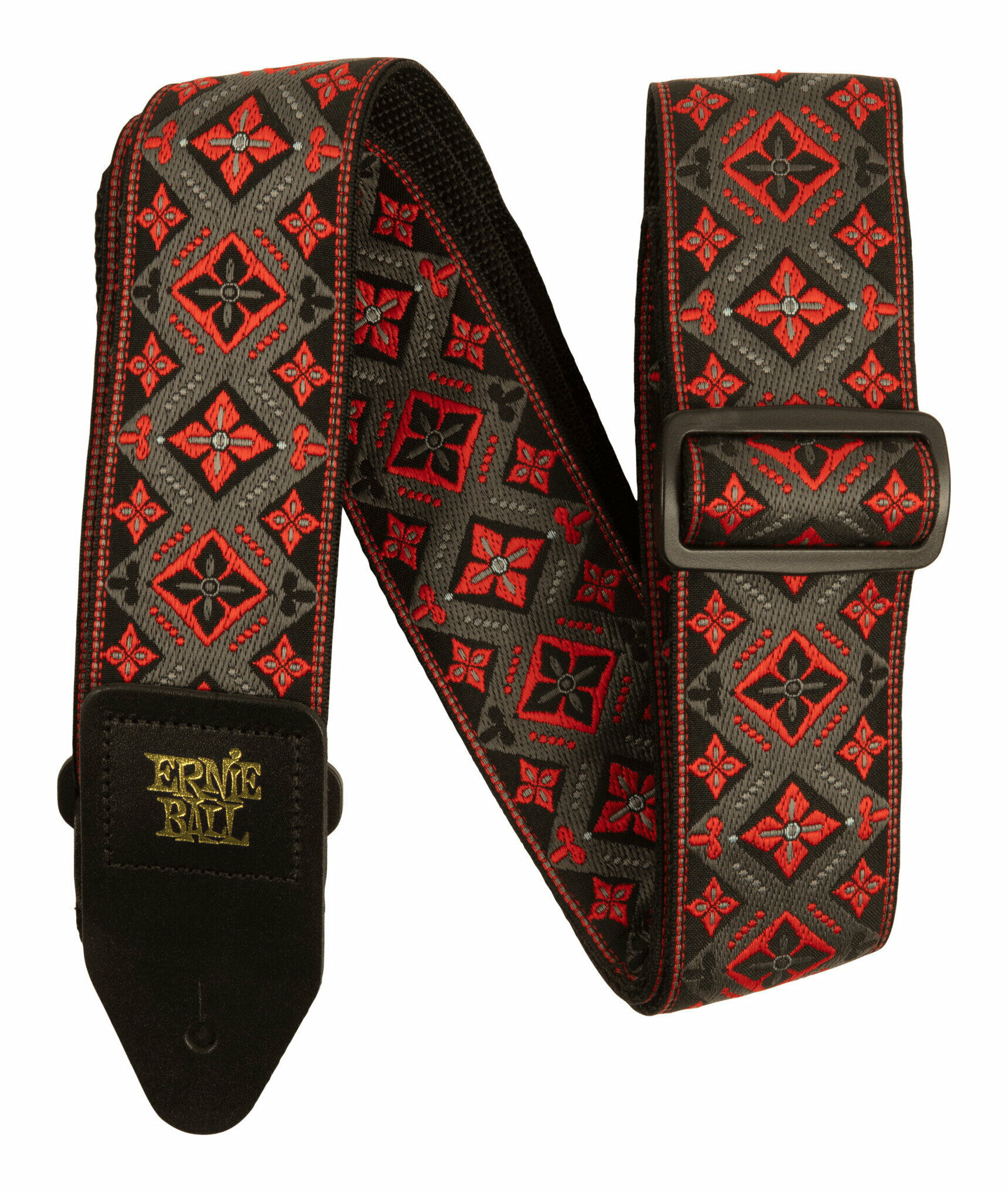 こちらの商品はお取り寄せとなります。3日～1週間ほどでお届け可能です。メーカー品切の際はお時間を頂きます。※画像は撮影用商品のため、お届けの際の商品とは異なります。【ゆうパケット発送】・お問い合わせ番号による郵便追跡サービスがご利用いただけます。※一部定形外郵便発送商品には追跡サービスはございません。・お届けは郵便受けへの投函で完了となります。・日付・時間帯指定はお受けできません。・お届けまで2～5日ほどかかります(お届け地域により異なります)。・繁忙期やお届け地域によっては10日前後かかる場合がございます。・配達の遅延・紛失または破損した場合の補償はございません。・郵便受けに入らないサイズの商品は持ち戻りになる場合がございます。世界一のシェアを誇るアーニーボールのポリプロ・ギターストラップに、新たに6種類のジャカード織りパターンが加わりました。両端は機械縫いのレザーで、耐久性と快適性を兼ね備えたポリプロピレンウェビングを採用。長さ調節が可能なエクストラロングタイプで、用途に応じて使い分けることができます。ストラップの長さは全長で41インチから72インチまで対応します。