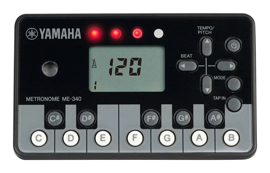 YAMAHA ME-340PF 発音ボタン付き 電子メトロノーム【送料無料】