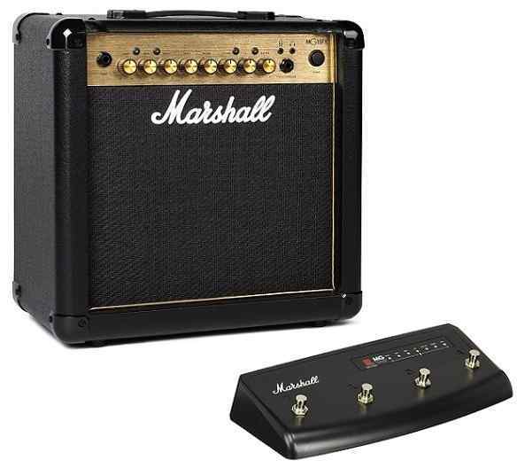 【限定Marshallピック2枚付】Marshall MG15FX Gold(フットスイッチ/PEDL90008付) 15Wのコンパクトアンプ【正規輸入品】【送料無料】