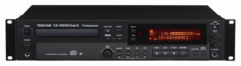 タスカム TASCAM CD-RW900MKII 業務用 CDレコーダー/プレーヤー/CD-RW900MK2【送料無料】【ポイント2倍】