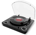 ION AUDIO MAX LP Black スピーカー搭載オールインワンUSB レコードプレーヤー ターンテーブル【送料無料】【smtb-TK】