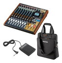 TASCAM Model 12+RC-1F+CS-MODEL12 オールインワン・プロダクション・ミキサー/レコーダー/フットスイッチ+ケース付【送料無料】