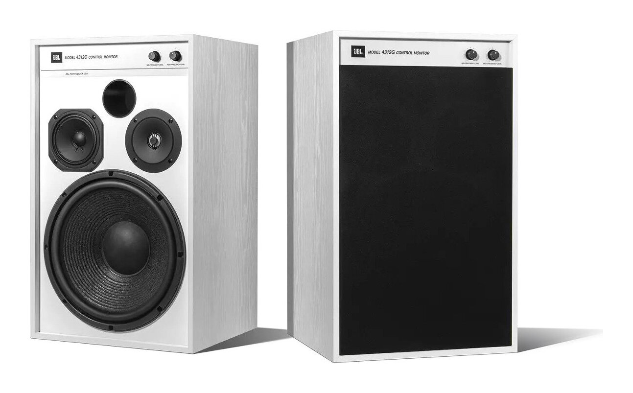 JBL 4312G WHT(ペア) 3ウェイ スタジオ・モニター・スピーカー 4312G Ghost Edition/限定モデル【送料無料】【代金引換不可】