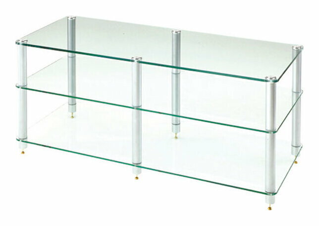 Sound Magic HXW03GS ガラス棚板/シルバー支柱 防弾ガラス Laminated glass オーディオラック【送料無料】【代金引換不可】