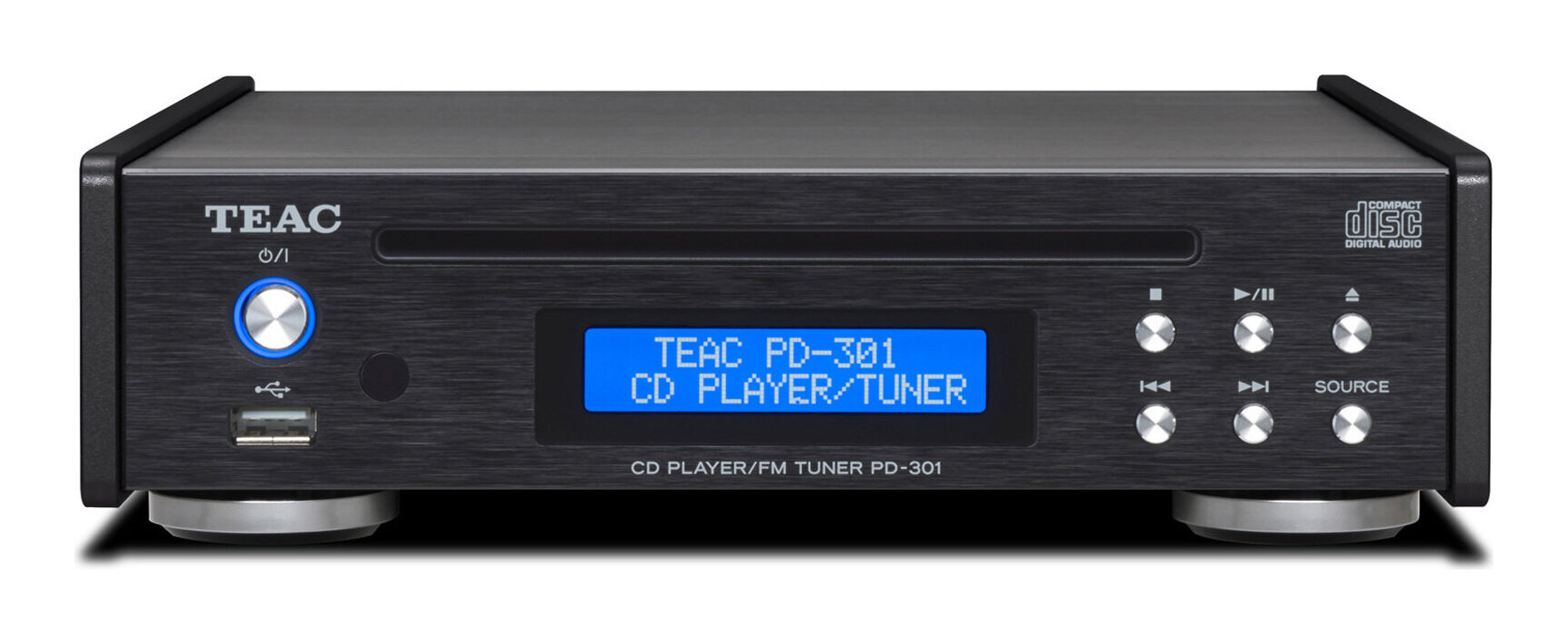 楽天さくら山楽器TEAC PD-301-X/B CDプレーヤー/FMチューナー ワイドFM USBメモリ音楽再生対応【送料無料】