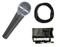 【CANAREマイクケーブル付7点セット】SHURE SM58-LCE(CANAREマイクケーブル付) ボーカル用/正規品2年保証【送料無料】