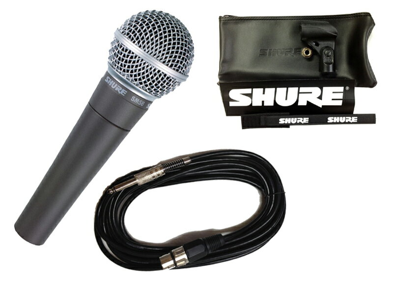 【マイクケーブル付7点セット】SHURE SM58-LCE(マイクケーブル5M【XLR-フォン】付7 ...