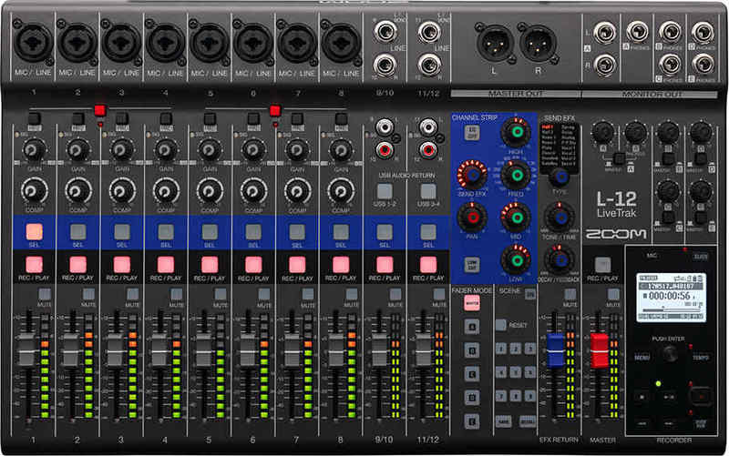 【送料無料】ズーム ZOOM LiveTrak L-12 ライブ演奏のミックスとレコーディングに【smtb-TK】【ポイント5倍】