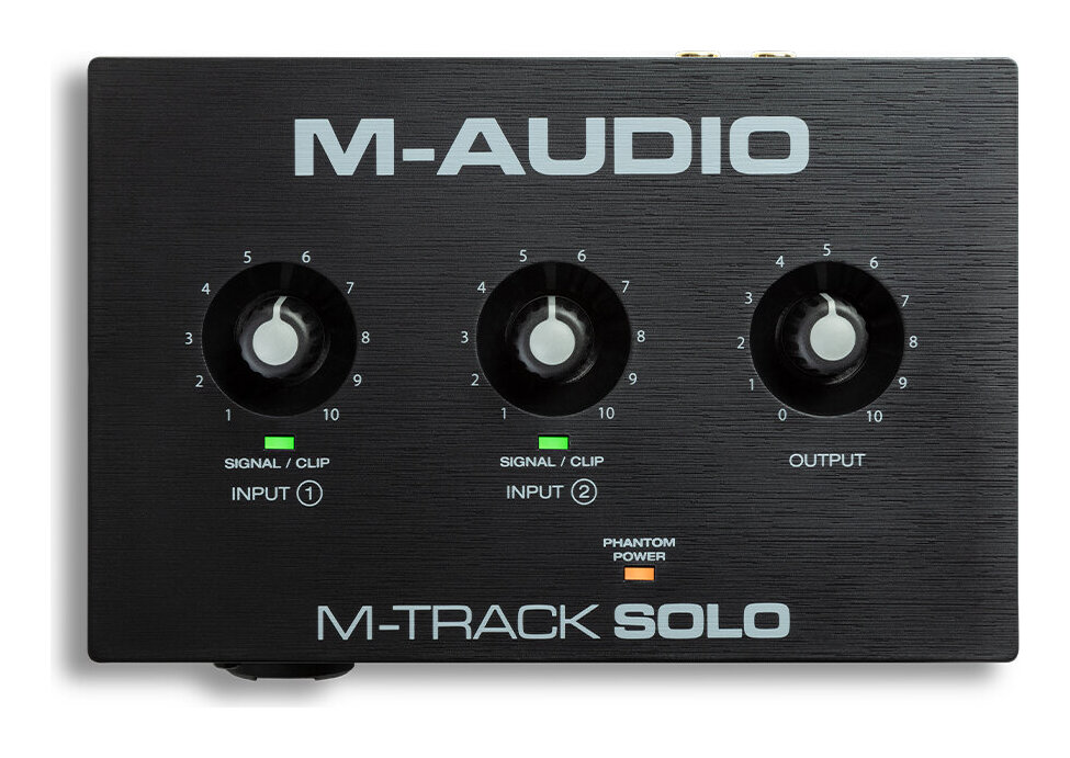 M-Audio M-Track Solo コンボ入力 ファンタム電源搭載 48-KHz 2チャンネル USBオーディオインターフェース