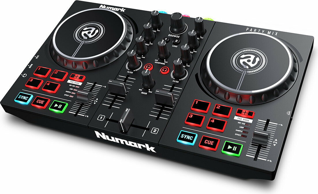 Numark Party Mix II / LEDパーティライト搭載 DJコントローラー【送料無料】