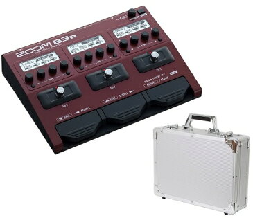 【限定ZOOMピック2枚付】【送料無料】ズーム ZOOM B3n+KC EC45SV(ケース) 5アンプ+5キャビモデル+70エフェクト搭載ベース用マルチ/ACアダプター付属【smtb-TK】