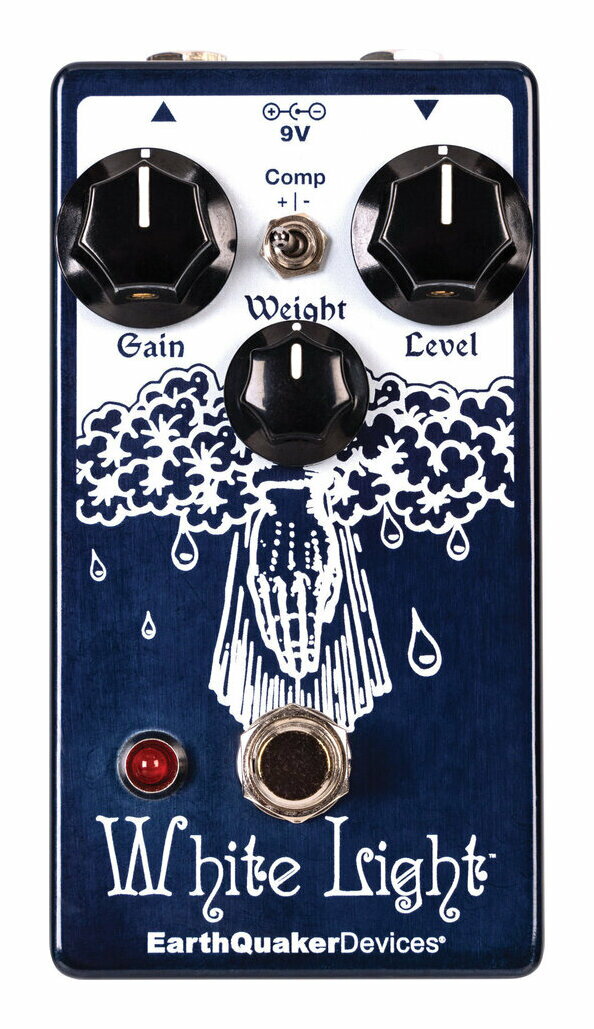 こちらの商品はお取り寄せとなります。3日～1週間ほどでお届け可能です。メーカー品切の際はお時間を頂きます。※画像は撮影用商品のため、お届けの際の商品とは異なります。2015年を最後に市場から姿を消していたWhite Lightが数量限定で復刻。現代の音楽シーンとギタートレンドにマッチしたこのオーバードライブは70年代の古き良き歪に近いながらも粒立ちと分離が良く、よりダイナミックでリッチなハーモニクスが特徴です。2-wayトグルスイッチでコンプレッションの調整を行います。“Weight”は通常のトーンとは異なりサチュレーションと低音の出力をコントロールしサウンドインプレッション自体が変化します。消費電流:10 mA電源:9Vセンターマイナス2.1mmアダプター9Vバッテリー使用不可本体サイズ:120.65 x 63.5 x 63.5 mm