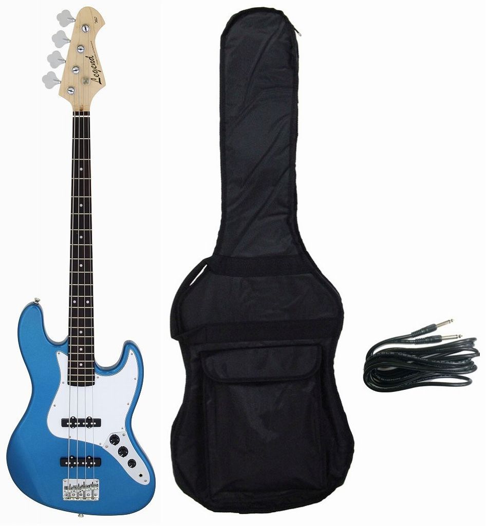 【ポイント2倍】【送料無料】レジェンド Legend LJB-Z MBL(Metallic Blue) ジャズベース/ケース付【smtb-TK】【代金引換不可】