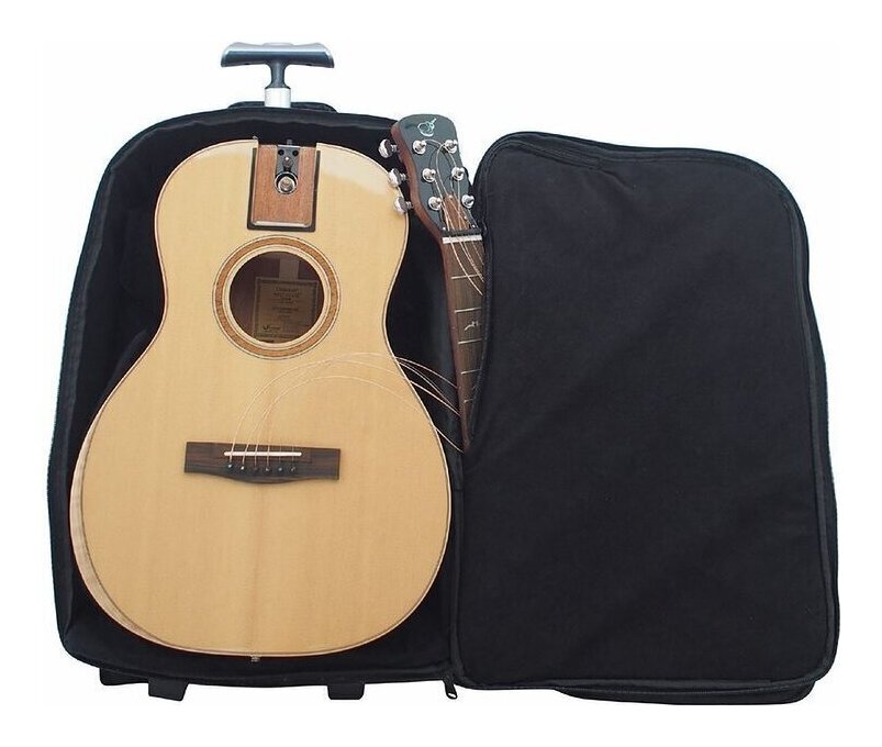 こちらの商品はお取り寄せとなります。3日～1週間ほどでお届け可能です。メーカー品切の際はお時間を頂きます。※画像は撮影用商品のため、お届けの際の商品とは異なります。 ★商品の説明★FP412/FP412Nシトカスプルース/アフリカンマホガニー シトカスプルース・トップとアフリカンマホガニー・バックを持つパーラー・サイズのFP412/FP412N/FP412B Overhead FirstClassアコースティック トラベルバックギターは、独自のネック脱着システムによって折りたたんでコンパクトなバックパックに収まり、また、20秒で組み立てられます。24.5インチのスケール、フィンガーピッカーにも弾きやすい44.5mmのナット幅(FP412Nは42.7mm)、厳選されたパーツ、そして人間工学に基づくThe Wedgeデザインのボディ、これら全てがこのパーラー・サイズのギターを弾き易く、また驚くべき低音と音量を持つギターに仕上げています。3コンダクター・ピエゾピックアップ装備、TSA準拠の3wayトラベルキャリーバッグ付属 仕様○ボディ形状:Palor-style、The Wedgeデザインボディ○ネックスケール:24.5インチ(622.3mm)○トップ:厳選されたシトカスプルースにアフリカンマホガニーのロゼッタ加工、テーパード加工のXブレーシング○サイド/バック:アフリカンマホガニー・バック、アフリカンマホガニー強化板サイド、Wedgeデザイン、ボディ周囲にはカーリーメイプルのバインディング加工○ブリッジ:オバンコール○ネック:アフリカンマホガニー、カーボンファイバー補強入り、2wayアジャスタブルロッド仕様、18フレット(ボディ接合は12フレット)、ナット幅44.5mm(FP412Nは42.7mm)○指板:オバンコール、16インチR、ブラス製ミディアム・フレット○ナット/サドル:牛骨○フィニッシュ:環境配慮型ポリウレタン塗装、トップ:グロス仕上げ、サイド/バック:マット仕上げ○ペグ:Grover Mini又はJourneyロック式ペグJourneyロック式ペグ○ピックアップ:JourneyTek3点式ピエゾピックアップ○その他:ステンレス製Collapsibleネックシステム、ストリング・リテイナー○弦:Elixirフォスファー・ブロンズ・ライト○重量:2.29kg(バッグ込み5.67kg)○使用時寸法:全長99cm/ボディ最大幅35.3cm/ボディ厚9.0cm~12.7cm○生産国:中国○収納バックパック:バリスティック・ナイロン製、YKK製ジッパー、14インチ・ノートPC収納付き大型ポケット(ポケット外側には9.5インチタブレット収納可)、アクセサリーポケット、収納式キャリーハンドル、収納式ナイロン・ホイール、収納可能なショルダーストラップ付き、サイズ:縦58.5cm横38cm奥行25cm