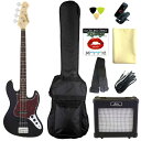 Legend LJB-Z TT BK(Black タートイズピックガード) 定番9点セット/ARIAアンプ【代金引換不可】【送料無料】