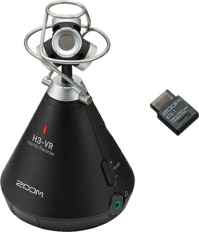 ZOOM H3-VR(Bluetoothアダプタ/BTA-1付) ズーム 360°Virtual Reality Audio Recorder ASMR配信などに 360度レコーダー