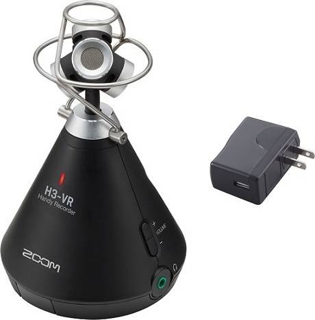 ZOOM H3-VR(ACアダプター/AD-17付) ズーム 360°Virtual Reality Audio Recorder ASMR配信などに 360度レコーダー【送料無料】