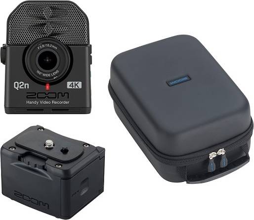 ZOOM Q2n-4K(外部バッテリーケース/BCQ-2n 汎用型ソフトシェルケース/SCU-20付)ズーム ミュージシャンのための4Kカメラ Handy Video Recorder ハンディビデオレコーダー【送料無料】