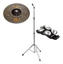 MEINL CC10DAS + CS-01 + MEINL CFT5-BK スプラッシュ + スタンド + フットタンバリン セット/カホン用【送料無料】