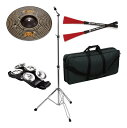 MEINL CC10DAS + CS-01 + LP-CCB + CFT5-BK + TCB-200 スプラッシュ + スタンド + カホンブラシ + フットタンバリン + キャリングバッグ セット/カホン用【送料無料】